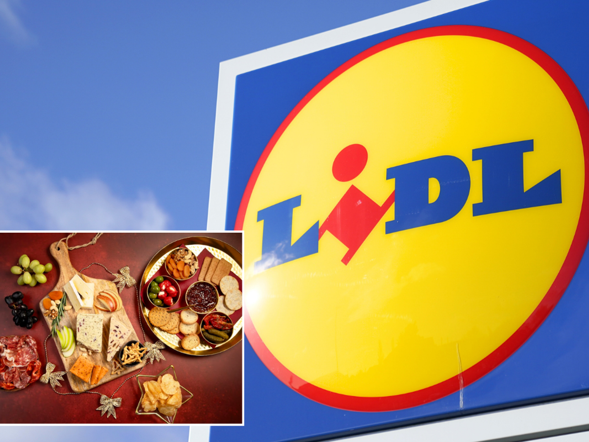 Lidl cheeseboard / Lidl store sign