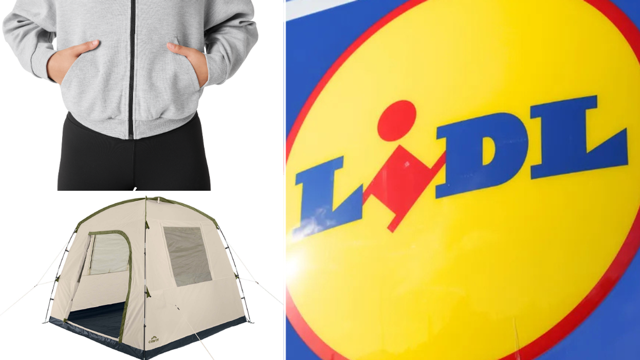 Lidl jumper / Lidl tent / Lidl sign