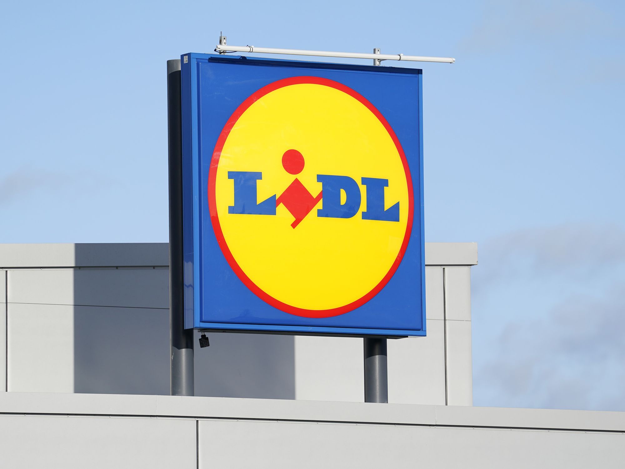 Lidl shop sign outside store