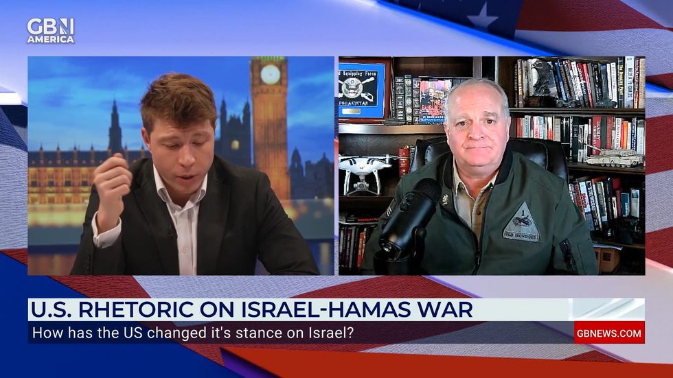 Lieutenant Colonel Daniel Davis speaks to Patrick Christys