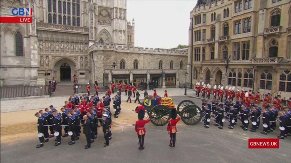 Prince George and Princess Charlotte make brave appearance at Queen Elizabeth II's funeral
