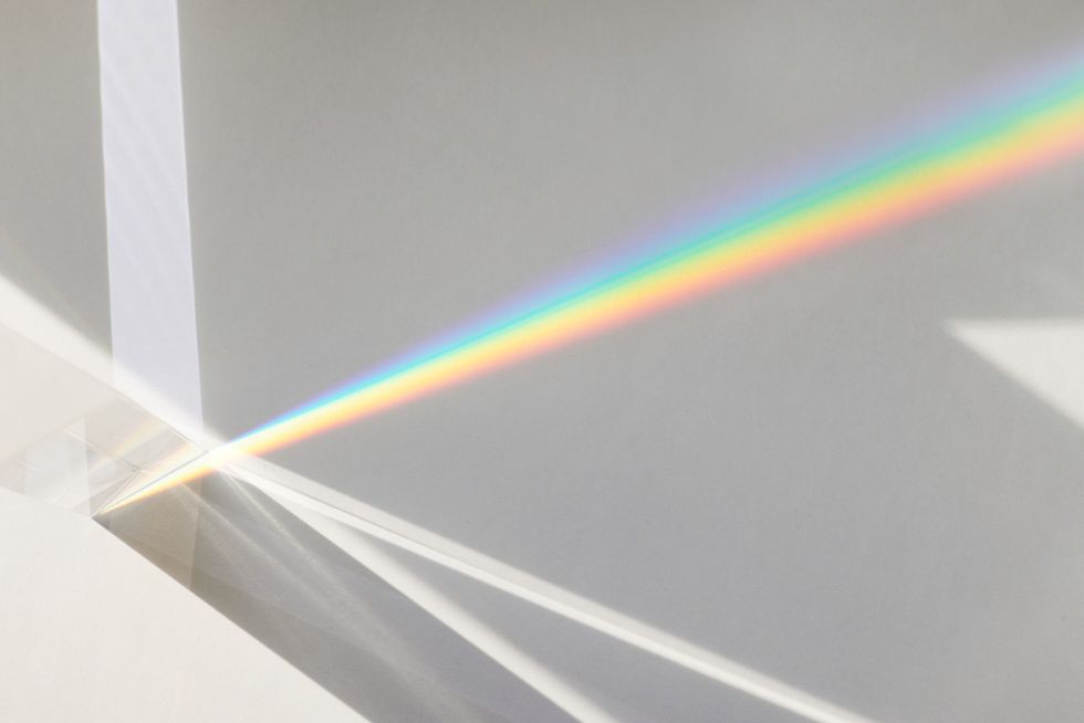 Light waves bouncing off a surface