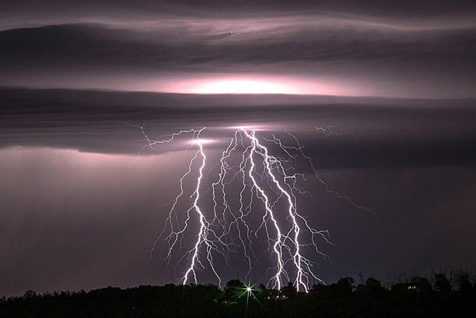Lightning could hit the UK later today