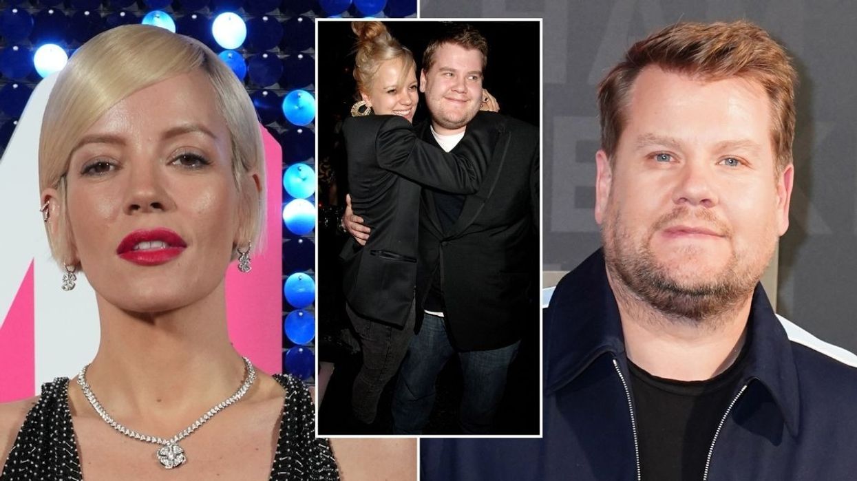 Lily Allen and James Corden