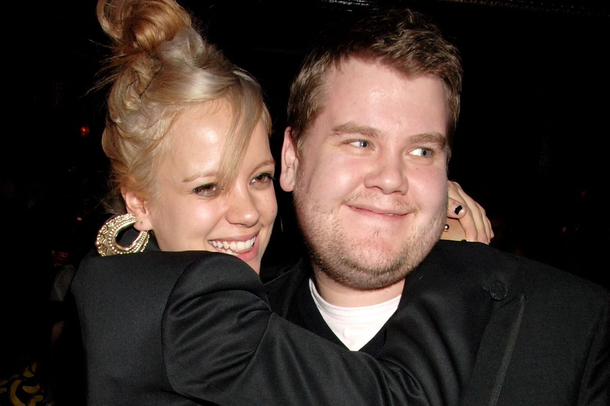 Lily Allen and James Corden