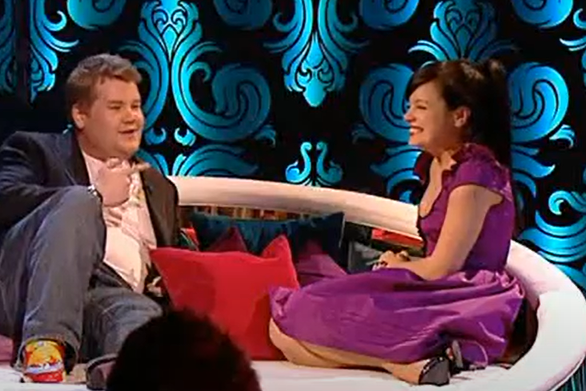 Lily Allen and James Corden