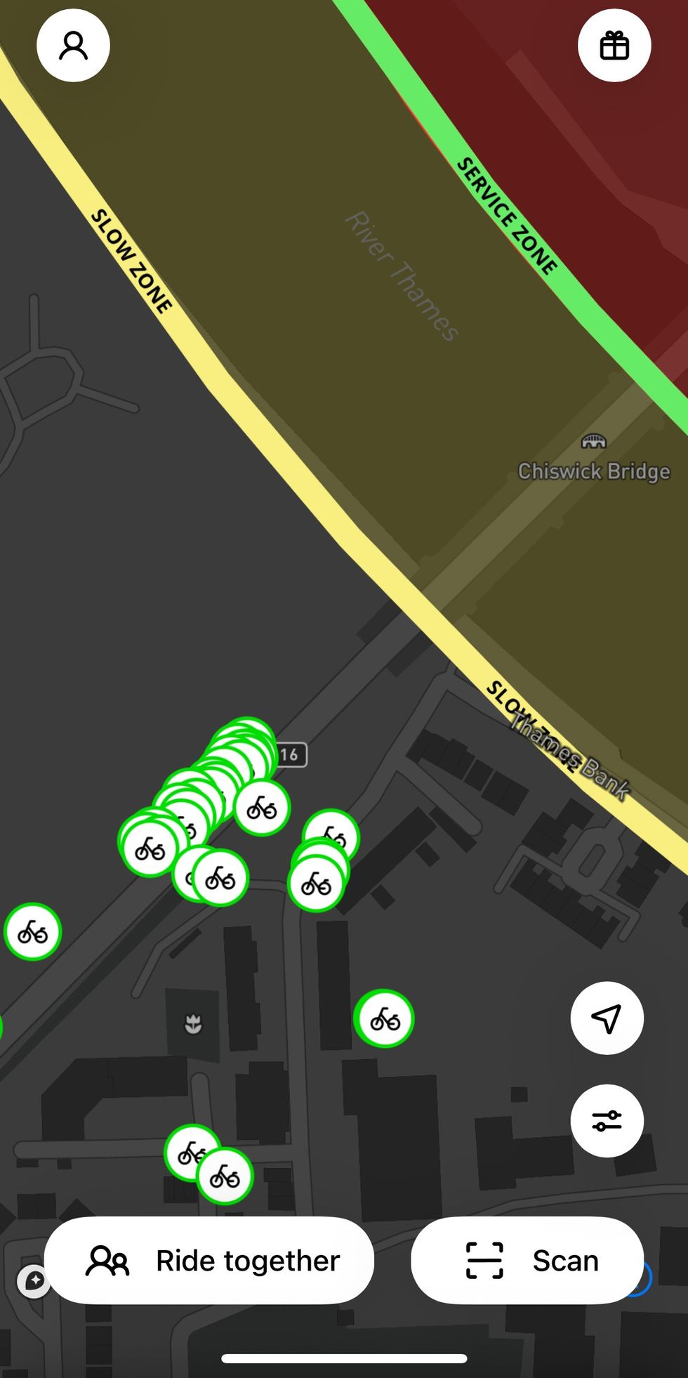 Lime bike no parking areas