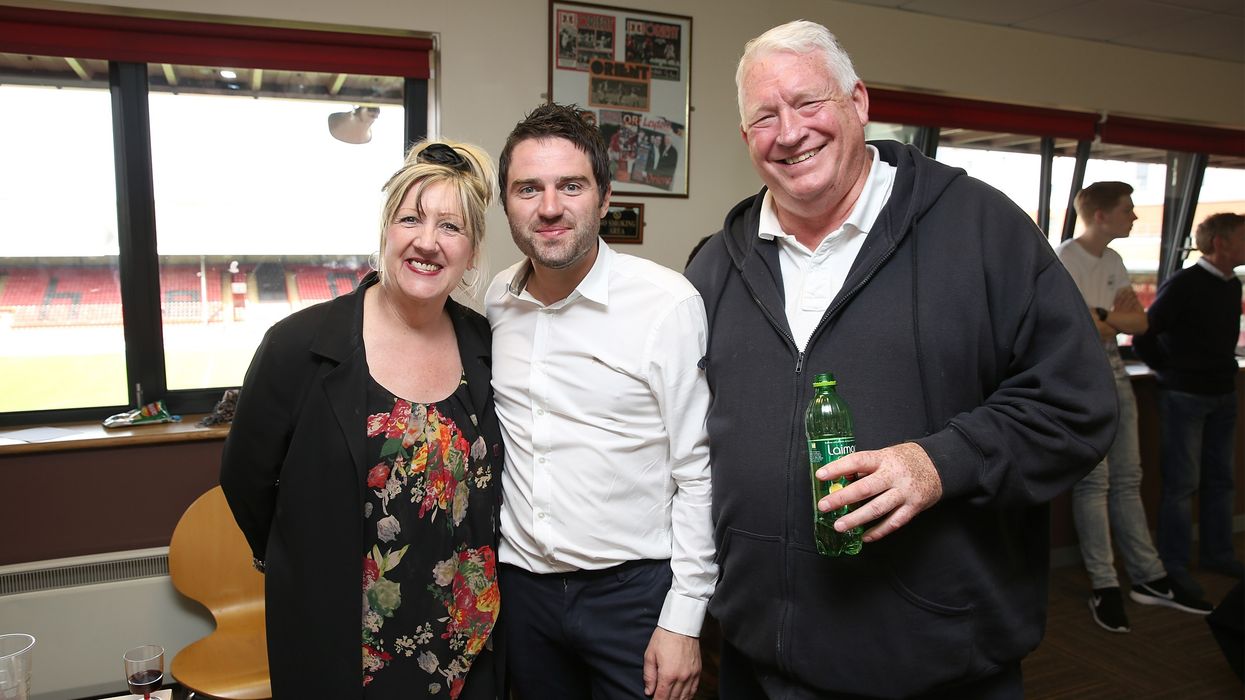 Linda McGarry, George Gilbey and Pete McGarry