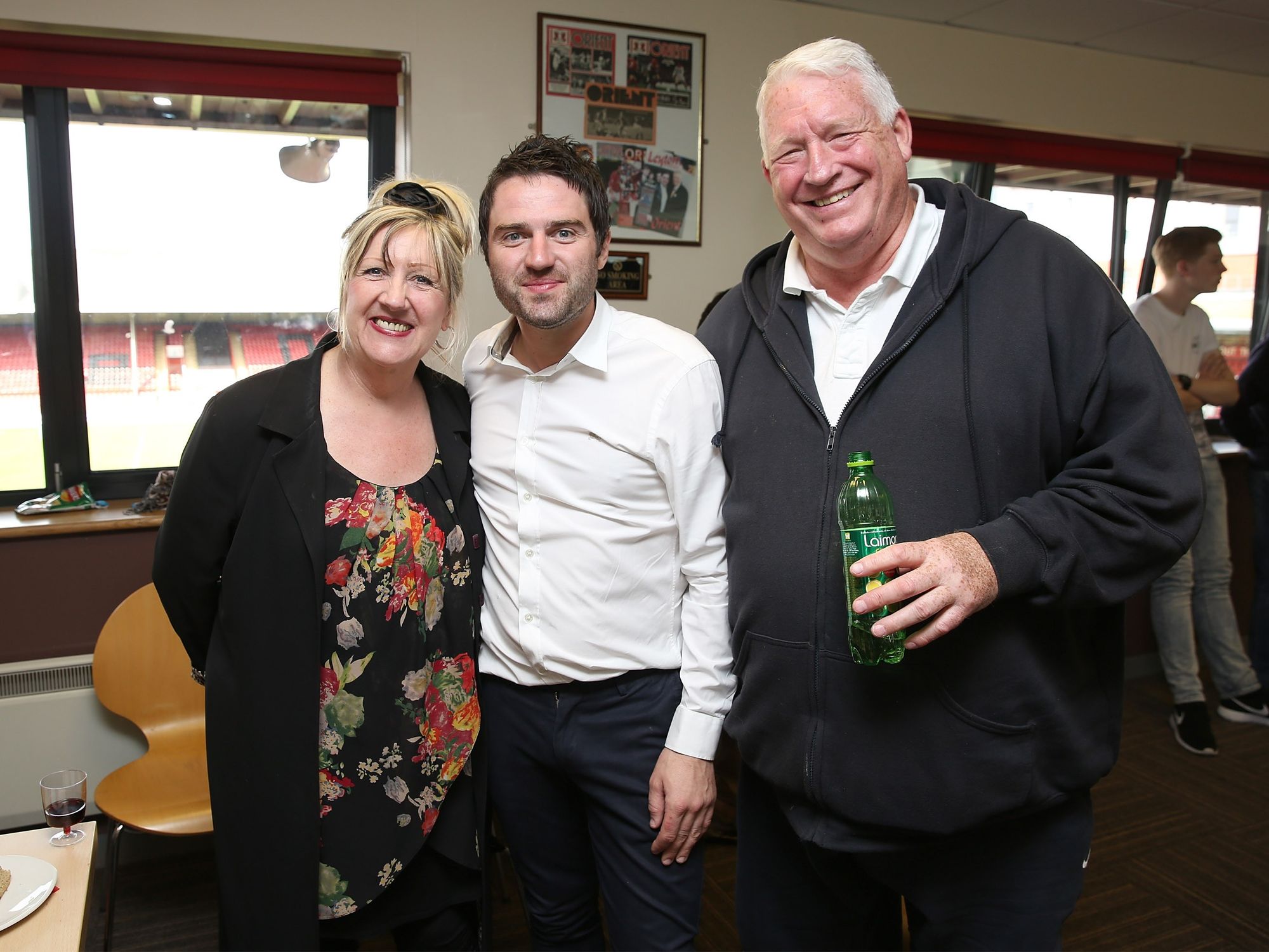 Linda McGarry with her son George Gilbey and husband Pete