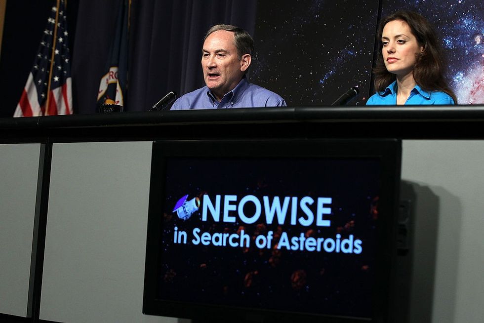 Lindley Johnson speaks with principal investigator NEOWISE of NASA Amy Mainzer