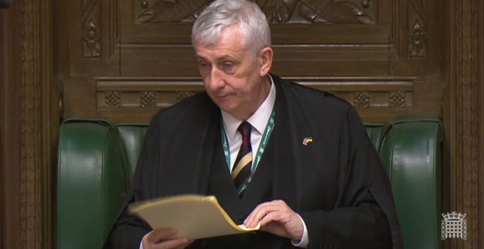 Lindsay Hoyle made his frustrations known.