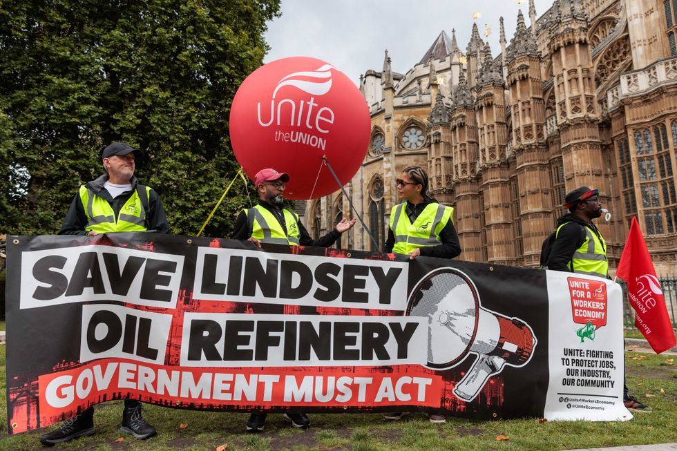 Lindsey oil refinery protest