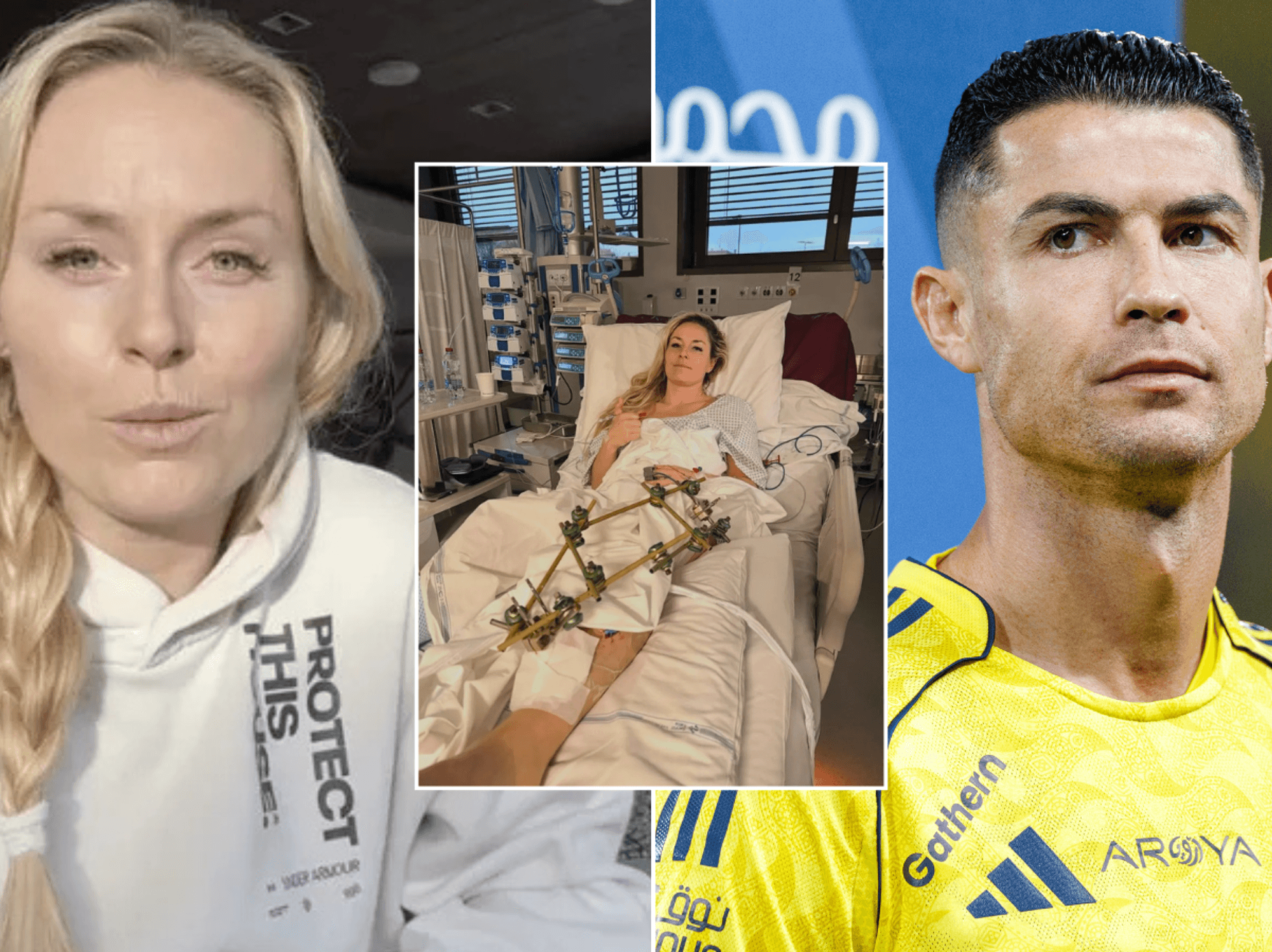 Lindsey Vonn and Cristiano Ronaldo