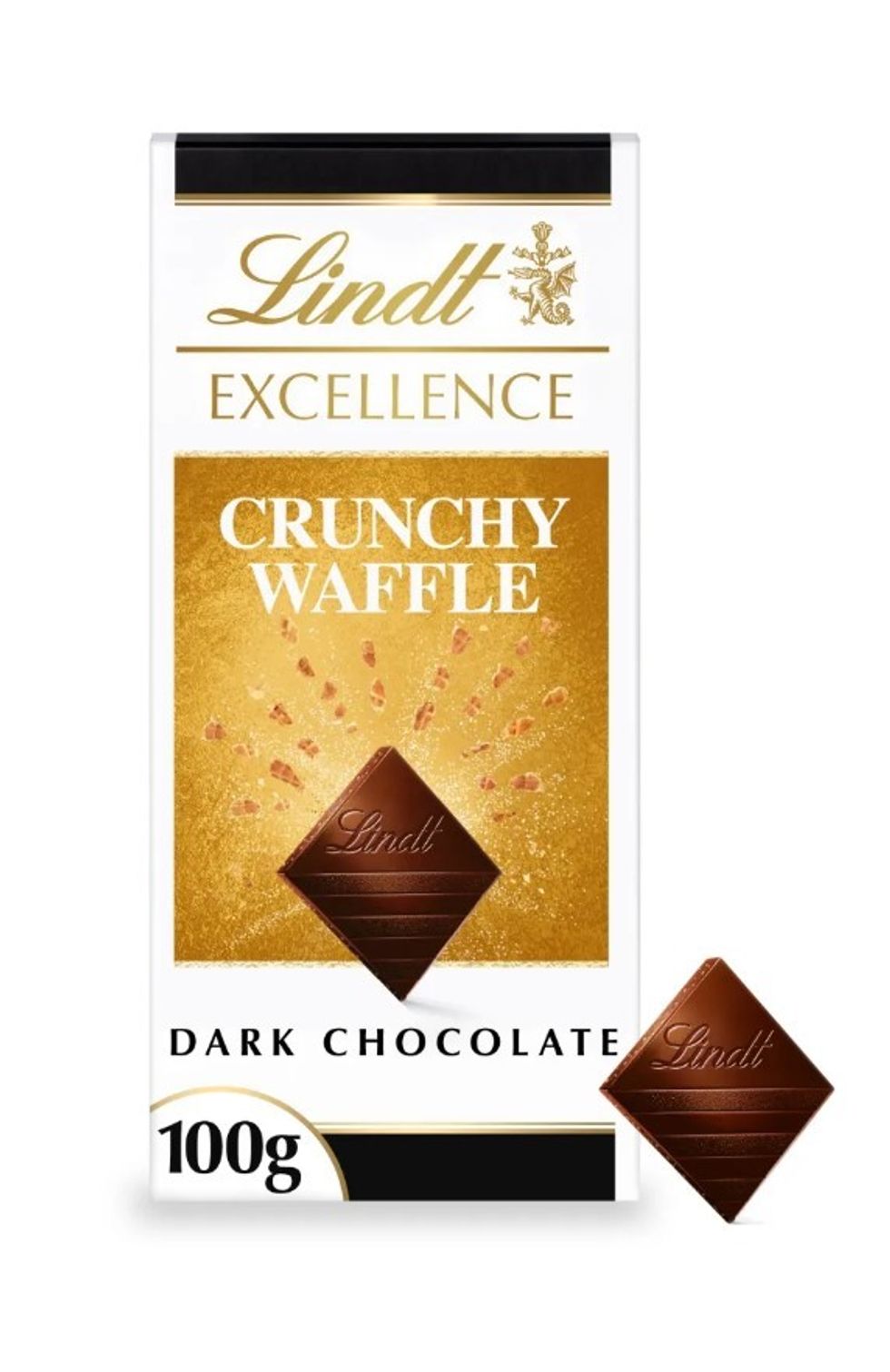 Lindt EXCELLENCE Dark Chocolate Crunchy Waffle Bar 100g