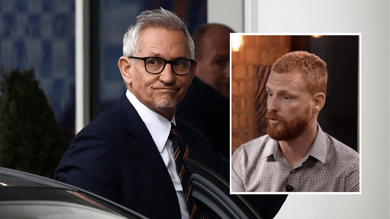 Lineker superimposed with Embery