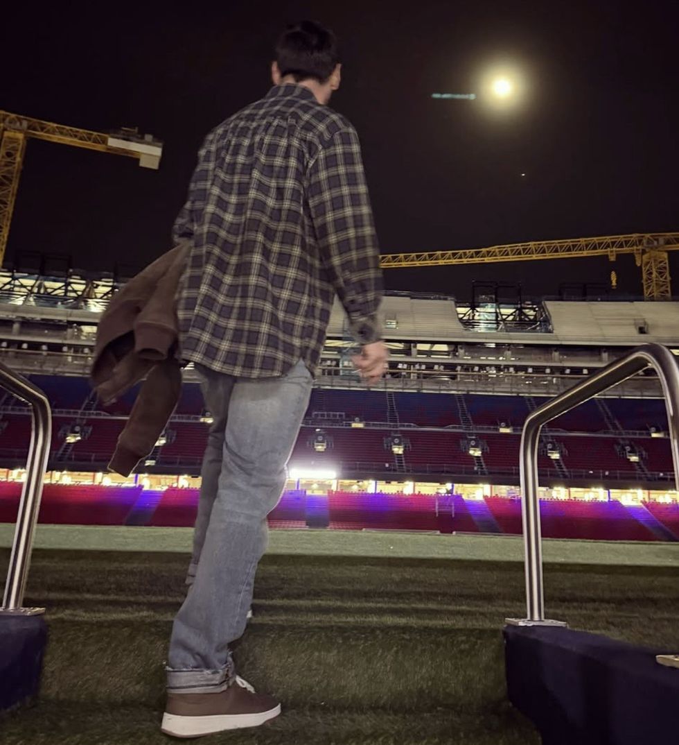 Lionel Messi made his visit to the Nou Camp late at night with Barcelona officials baffled over how he was allowed in