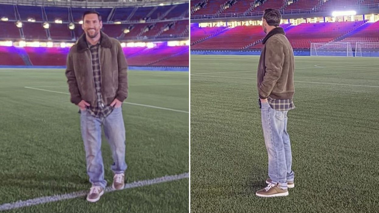 Lionel Messi managed to get onto the Nou Camp pitch despite no contact from Barcelona