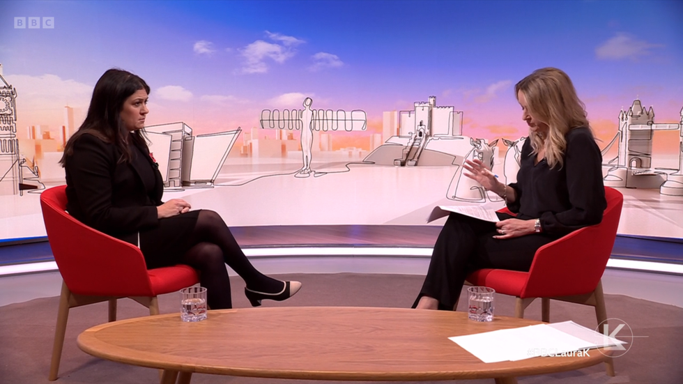 Lisa Nandy and Laura Kuenssberg