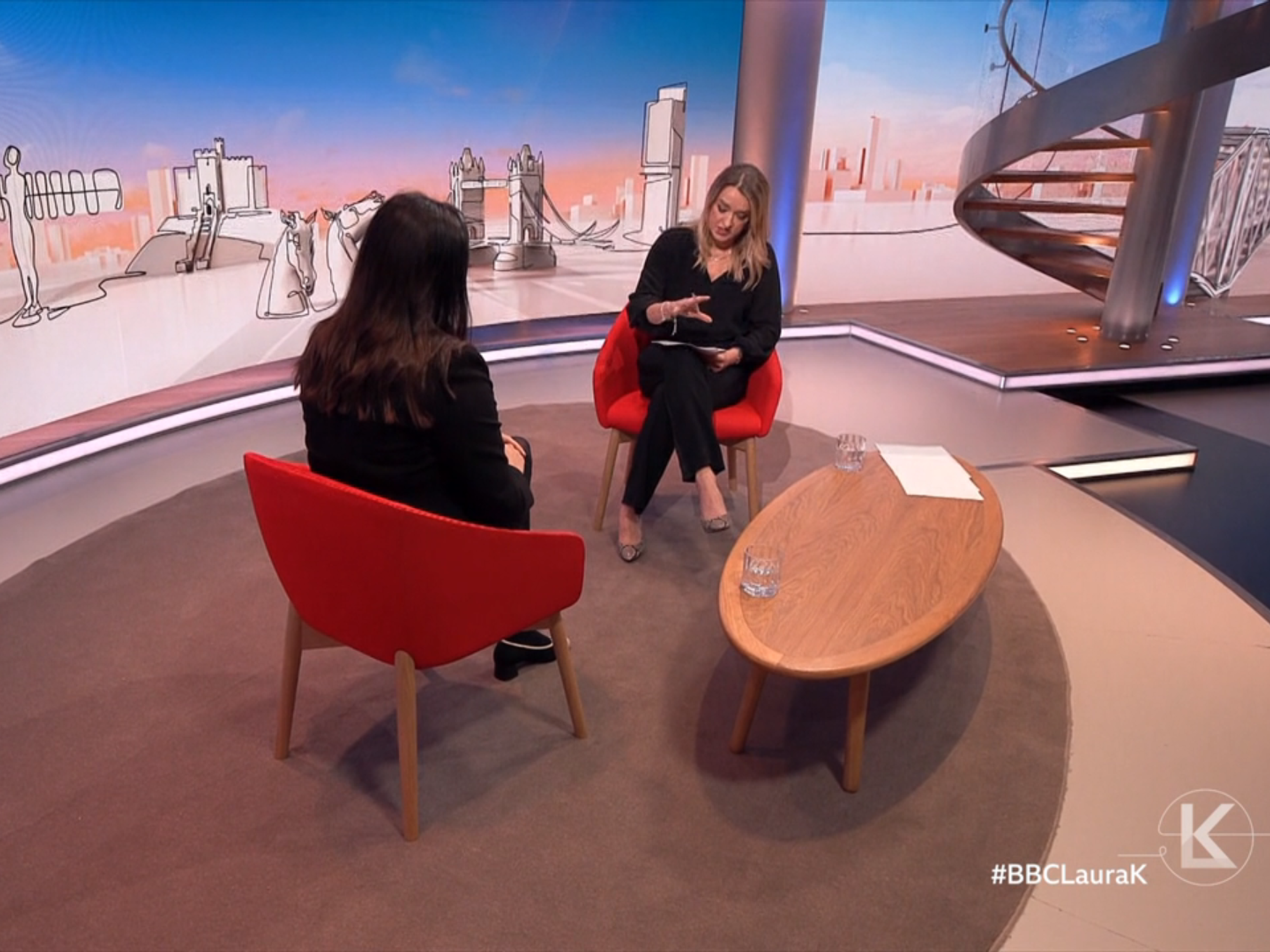 Lisa Nandy and Laura Kuenssberg