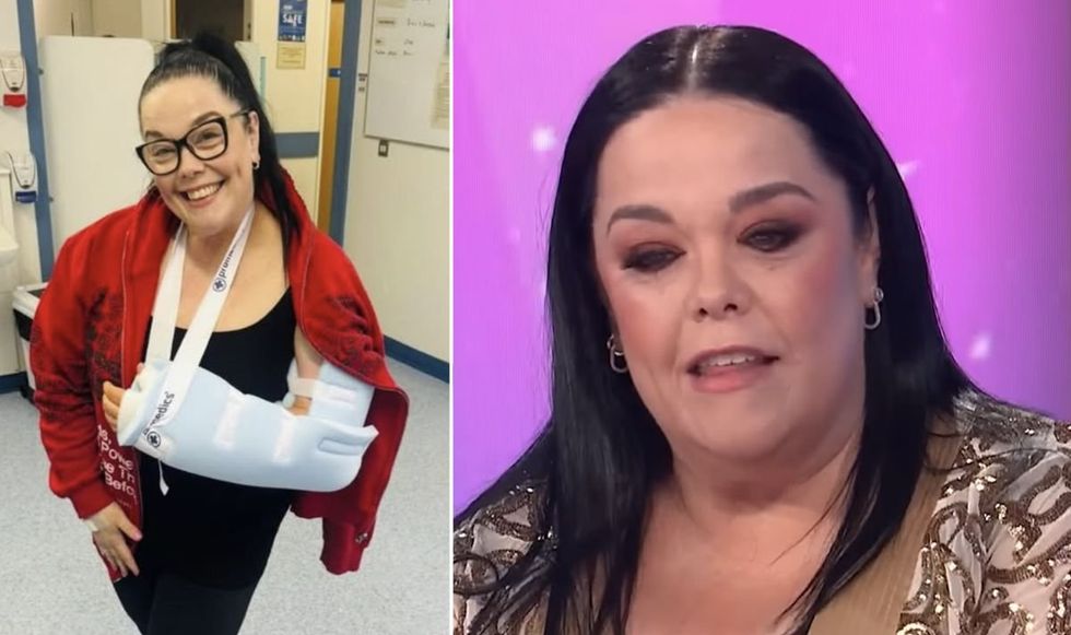 Lisa Riley rushed to hospital for operation after 'bad fall' and sustaining injury: 'Massive damage'
