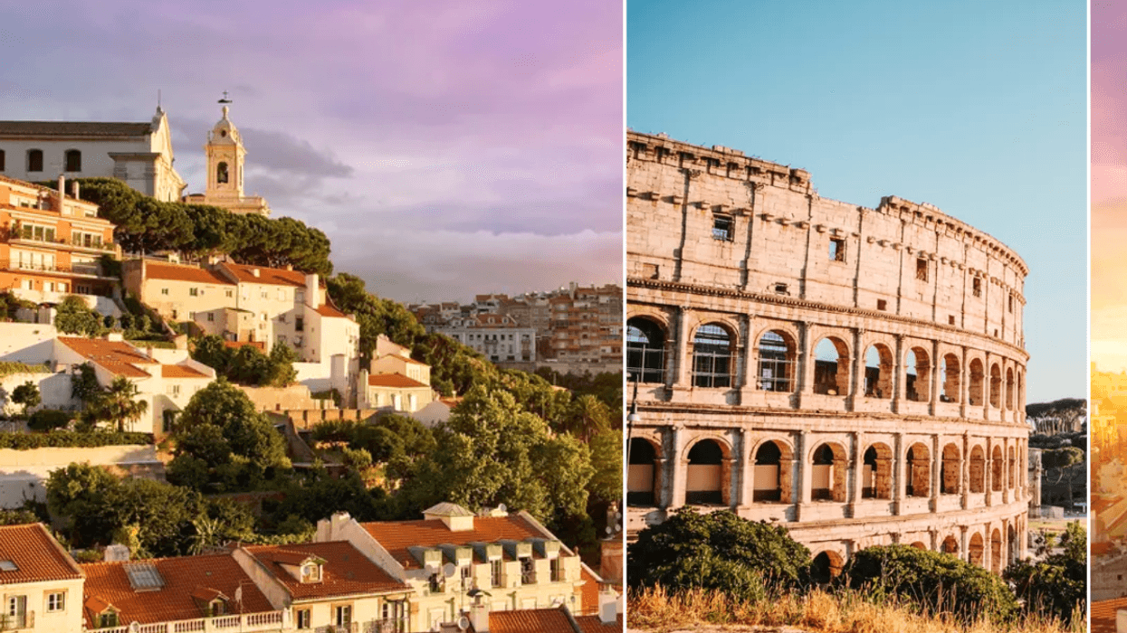 Lisbon / Coliseum in Rome Italy