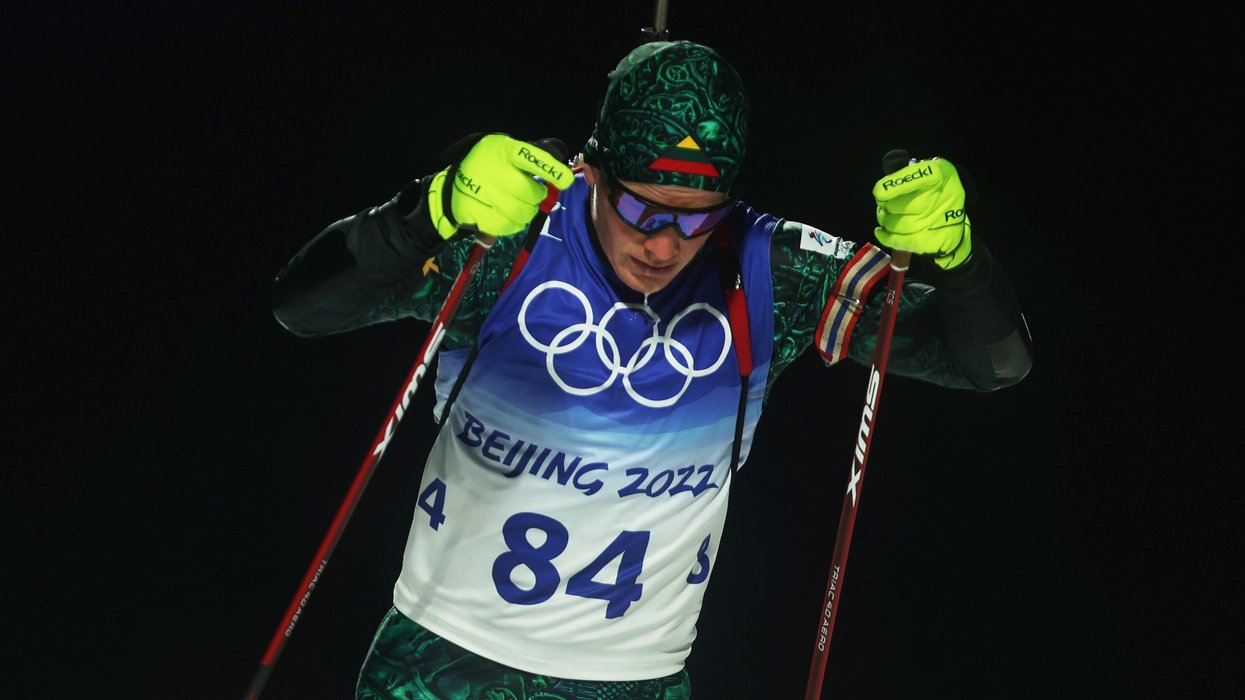 Lithuanian biathlete Linas Banys
