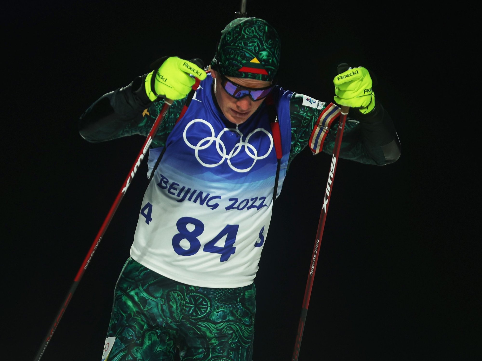 Lithuanian biathlete Linas Banys