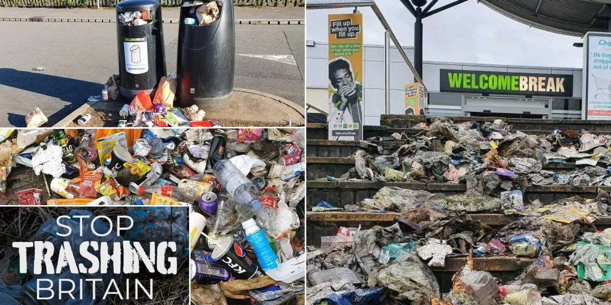 NextImg:Motorway service stations overflowing with 'shocking' amounts of litter becoming 'countrywide issue'