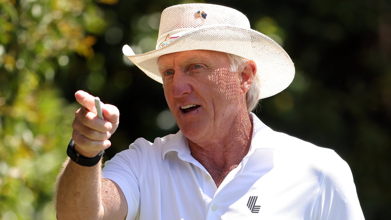 LIV Golf CEO Greg Norman was also at the Masters