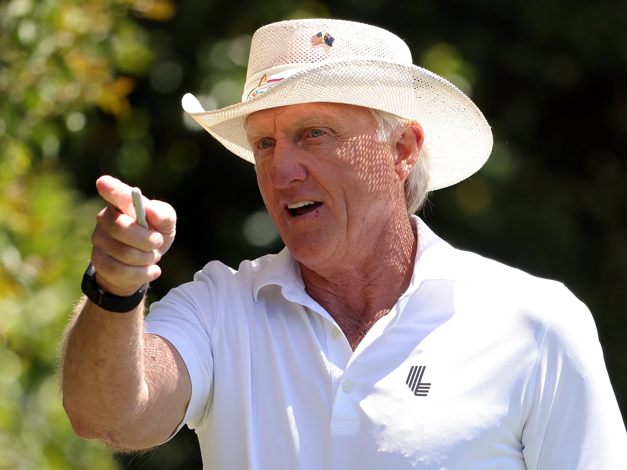 LIV Golf CEO Greg Norman was also at the Masters