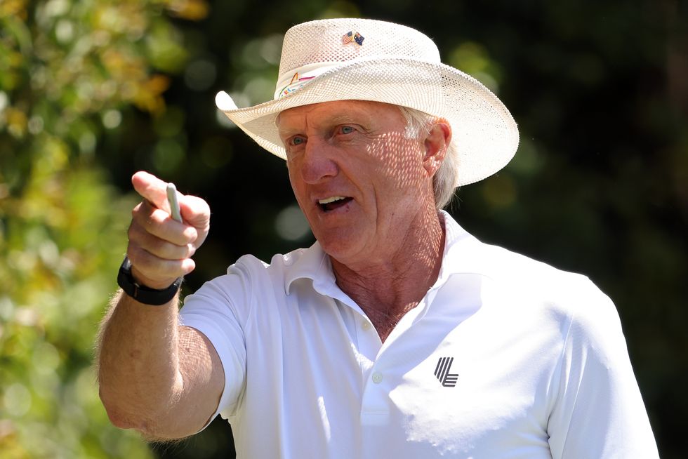 LIV Golf CEO Greg Norman was also at the Masters