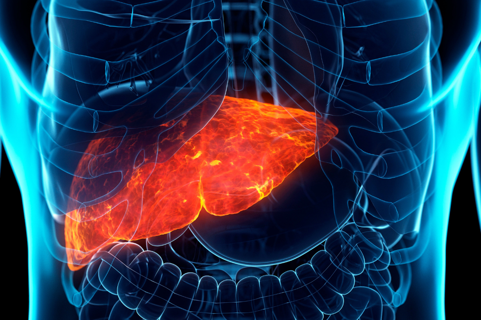 Liver disease illustration