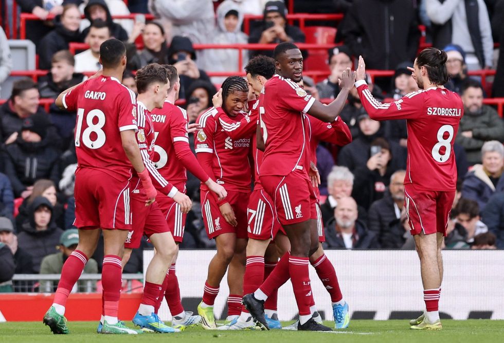 Liverpool opened the scoring through a sublime strike from 17-year-old Rio Ngumoha