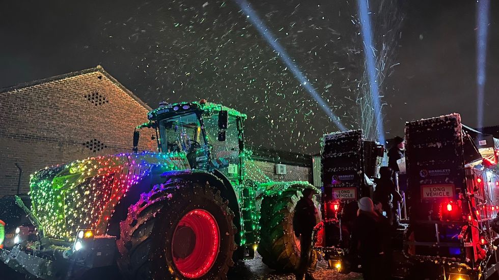 Liverpool's annual Christmas tractor convoy
