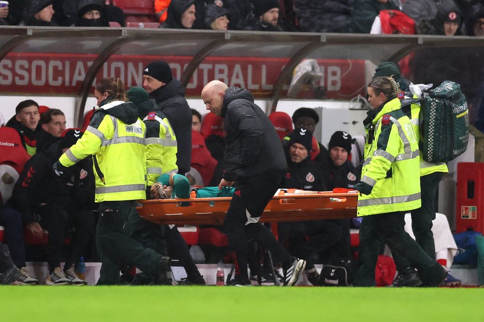 Liverpool star Wataru Endo was stretchered off while in tears