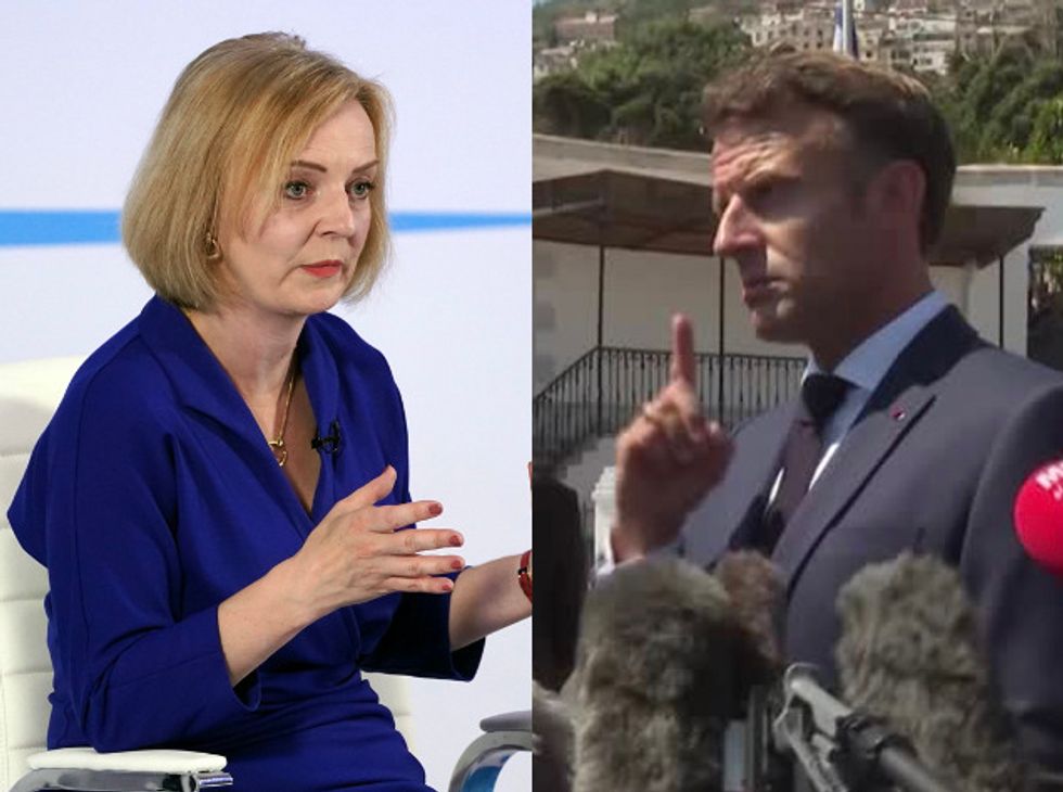 Liz Truss and Emmanuel Macron
