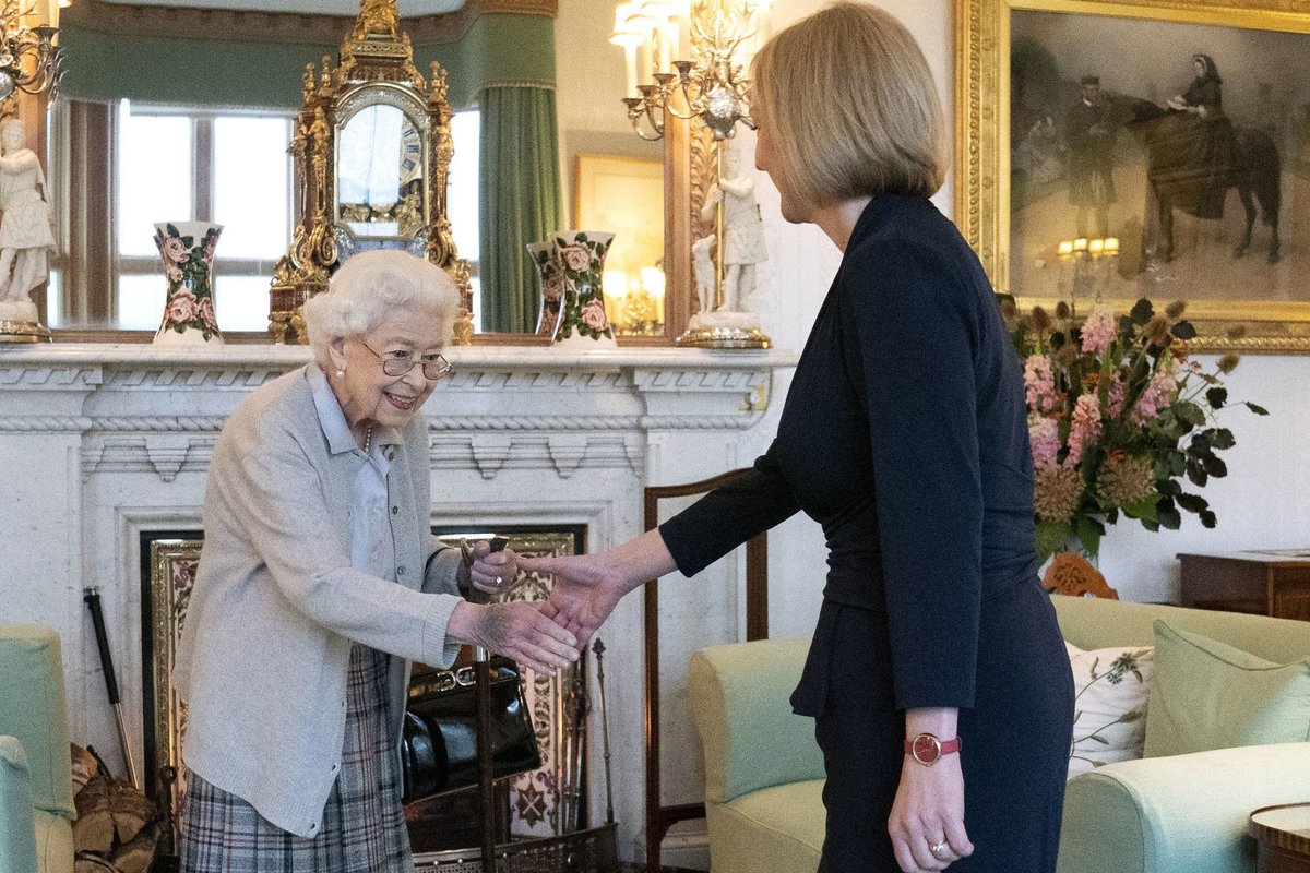 Liz Truss and Queen Elizabeth II