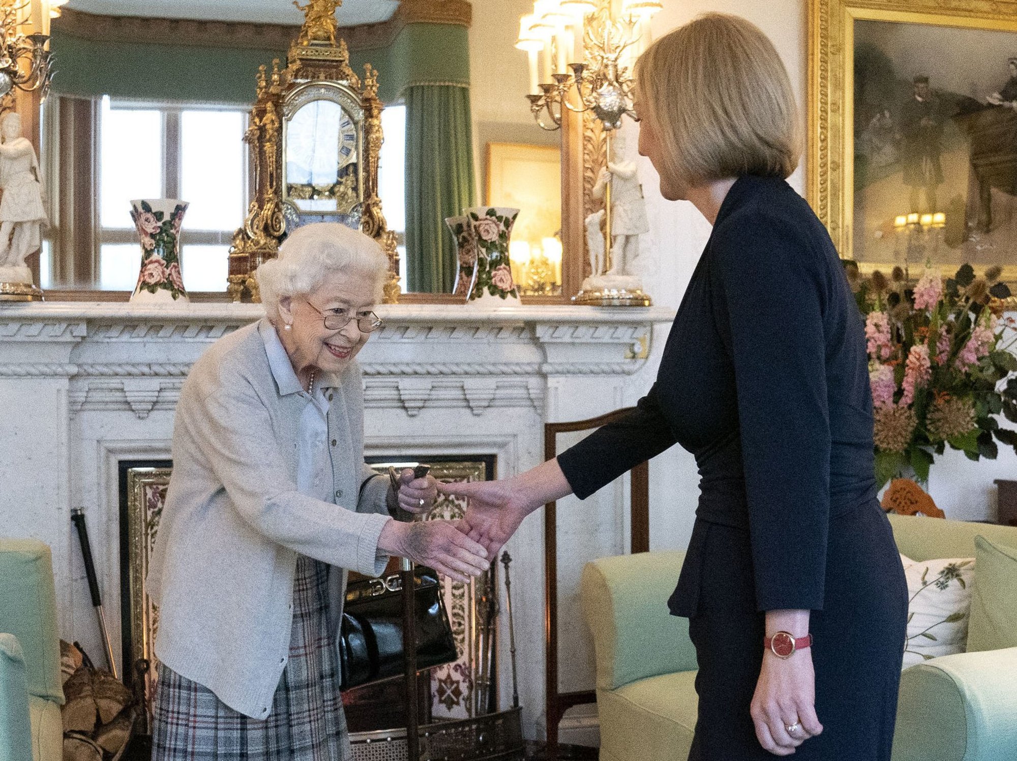 Liz Truss and Queen Elizabeth II