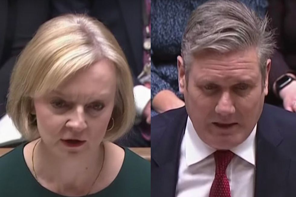 Liz Truss and Sir Keir Starmer