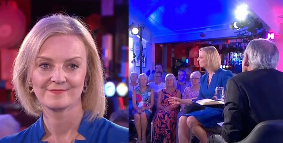 Liz Truss at the People's Forum in Leigh