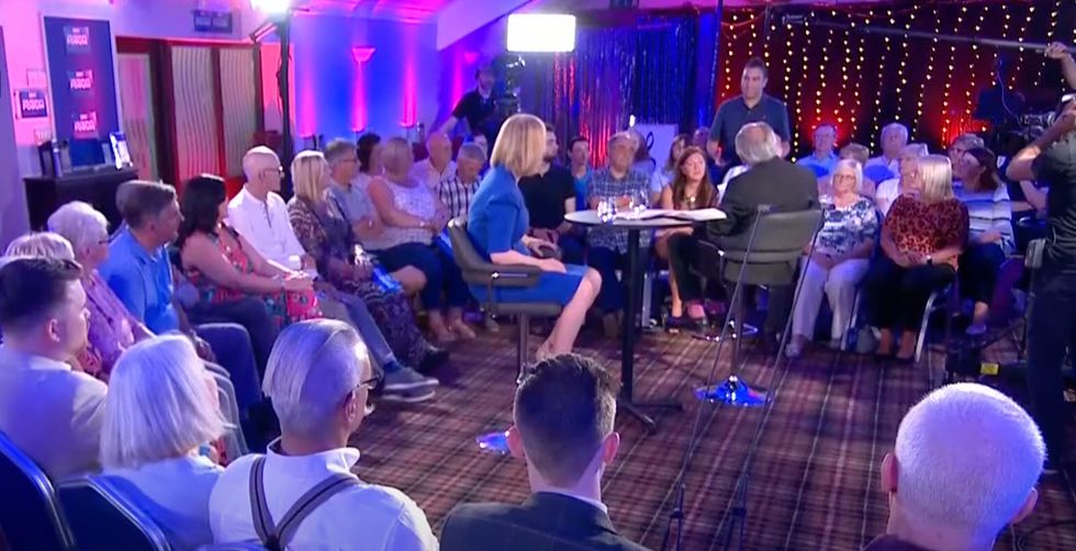 Liz Truss at the People's Forum in Leigh