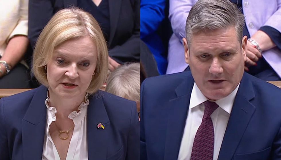 Liz Truss faced off with Sir Keir Starmer in the Commons