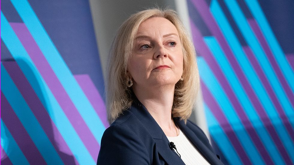 Liz Truss gives a speech on the economy at the Institute for Government in London