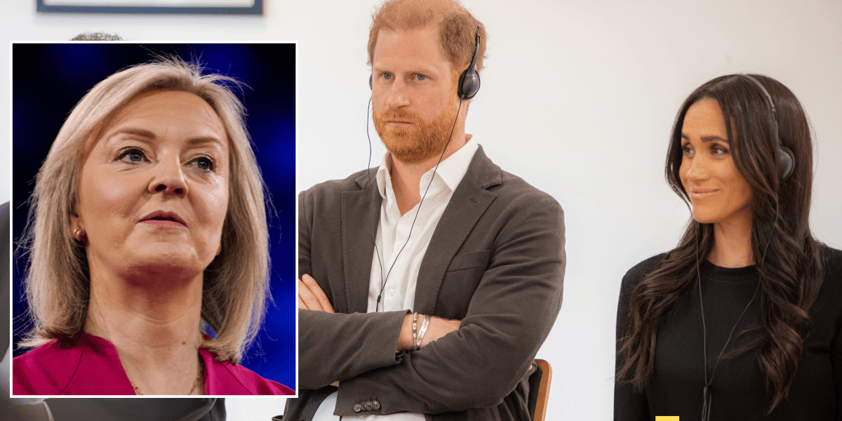 Liz Truss mocks Prince Harry and Meghan Markle on US TV Liz Truss mocks Prince Harry and Meghan Markle on US TV