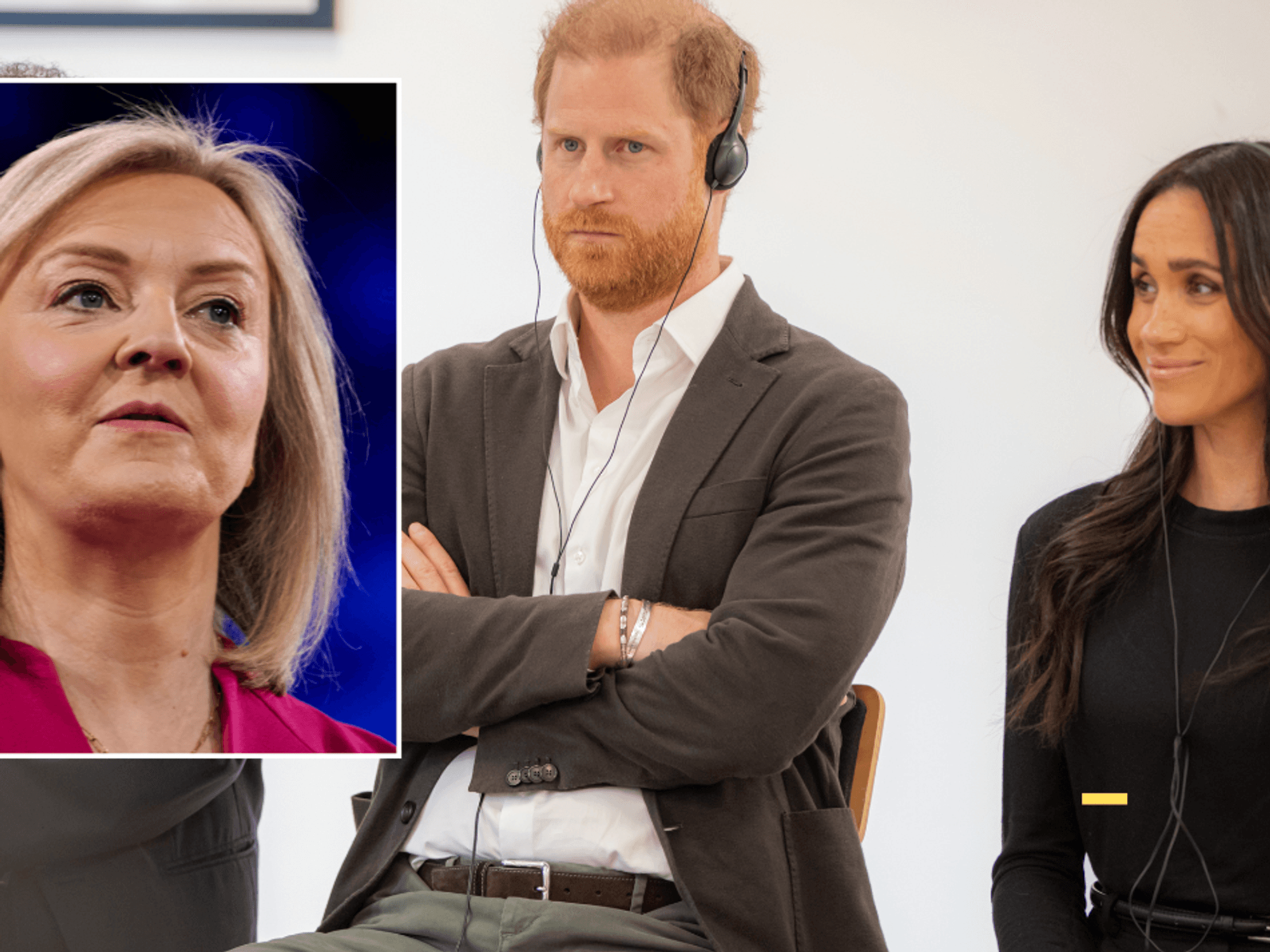Liz Truss, Prince Harry and Meghan Markle