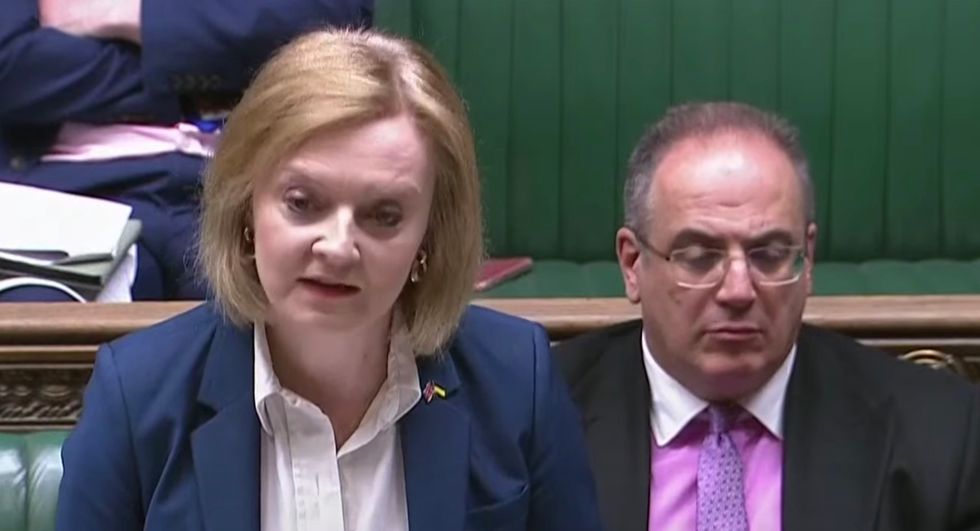 Liz Truss speaking in the House of Commons