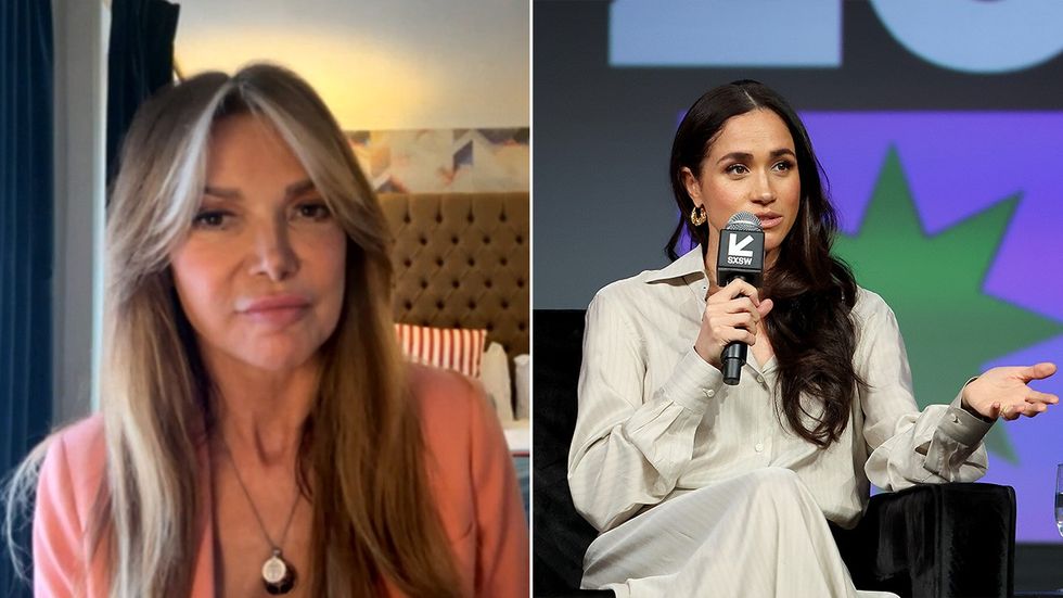 Lizzie Cundy and Meghan Markle
