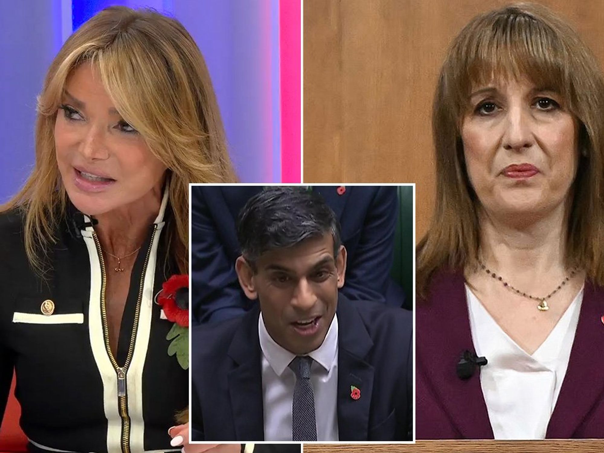 Lizzie Cundy, Rishi Sunak, Rachel Reeves