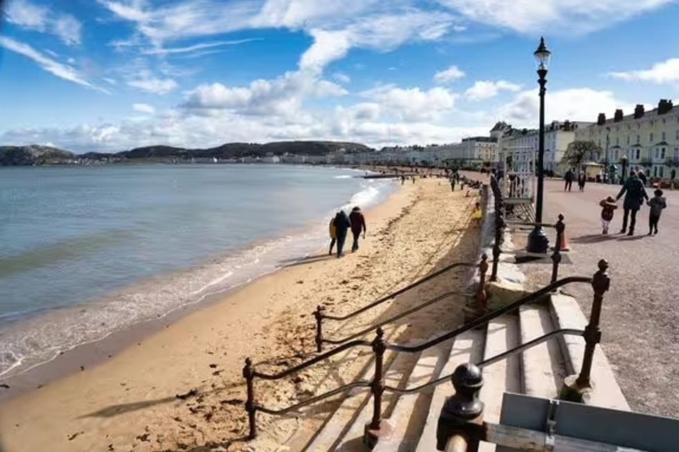 Llandudno, West Shore beach Wales