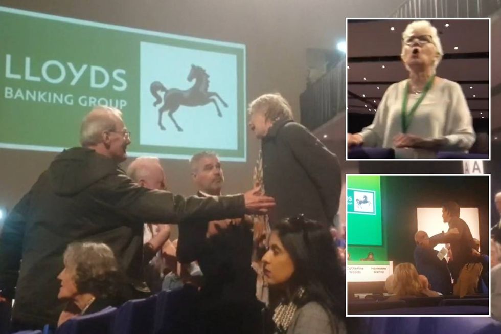 Lloyds AGM disrupted by climate and pro-Palestinian protesters